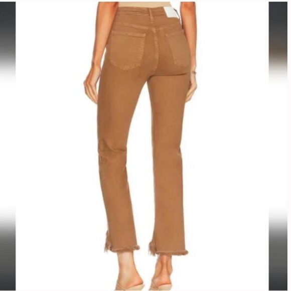 Johnathan Simkhai River Coffee Brown Denim 28 - Picture 2 of 12